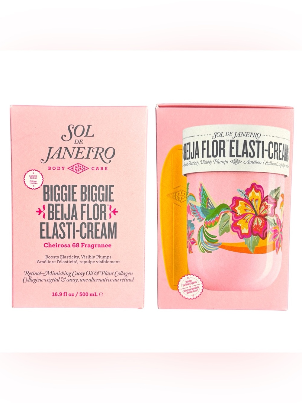 Sol de Janeiro Pink Biggie Biggie Beija Flor Elasti-Cream Body Cream New